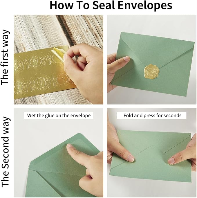 50 Pack Sage-Green A7 Envelopes - Image 3