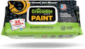 Crocodile Cloth Paint Cleaning Wipes – 100 Count (15" x 10") Heavy-Duty Cleaning Cloths for Paint Prep & Cleanup, Removes Paint, Adhesive, Caulk – Ideal for Painters, Contractors, Artists & DIY Work