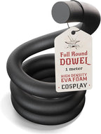 The Foamory's No Waste Full Round EVA Foam Dowel. 5-40mm x 1M High-Density by TheFoamory