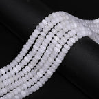 Songxi 5x8mm Natural White Marble Stone Rondelle Beads, Gemstone - Image 4