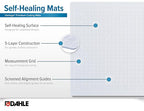 Dahle Vantage 10682 See-Through Premium Self-Healing Cutting Mat, 1/2" Grid - Image 4