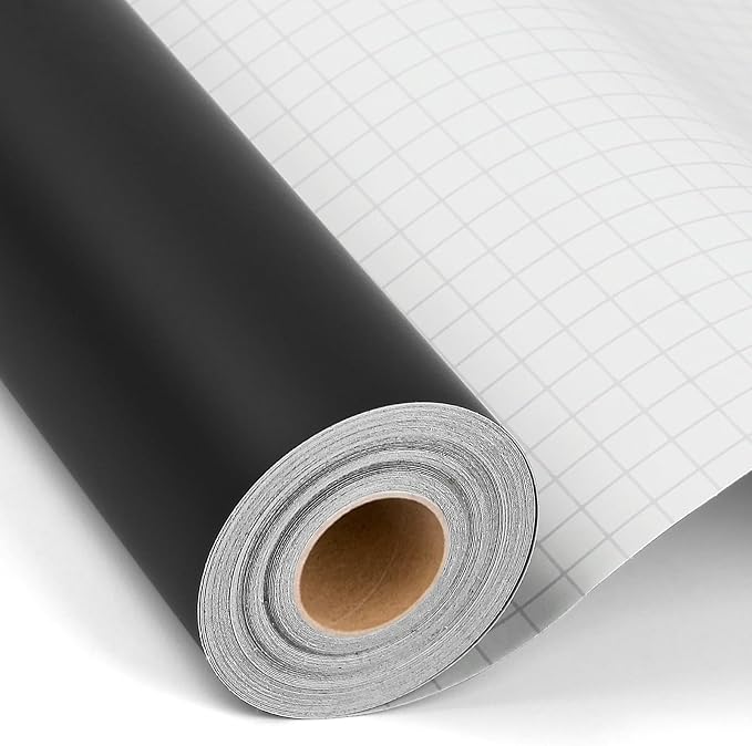 12'' x 42Ft Matte Black Permanent Vinyl Roll by IModeur