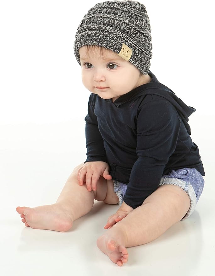 Funky Junque Baby Winter Hat – Cute Newborn Hats, Cozy Warm Infant Beanie, Soft Knit Stocking Stuffer for Babies 0–12 Months