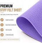 Lavender Large Felt Fabric 36" x 36", 1mm Stiff Felt Sheet, Nonwoven Fabric - Image 4
