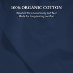 Lane Linen 100% Organic Cotton Twin Size Flat Sheet Only - Image 5