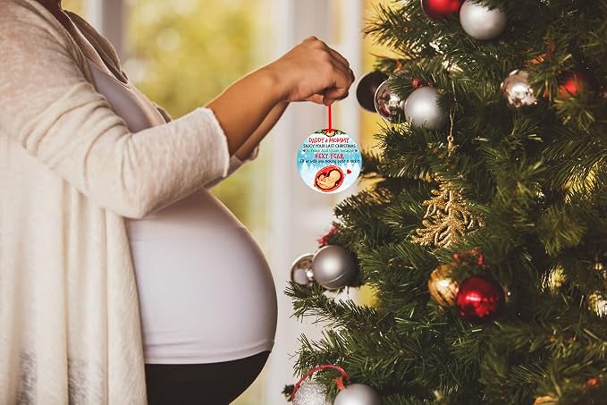 WaaHome Funny Pregnant Christmas Ornaments 2026 - Image 4