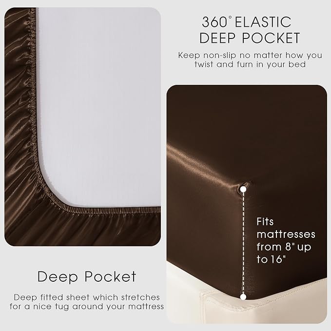 FreshCulture Satin Sheets Full Size - Image 4