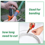 Pelopy Aluminum Wire 1/4 Inch Diameter Metal Wire 20 ft Armature Bendable - Image 5