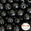 100 Pieces Black Wood Beads - 20mm by SMANTA