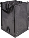 DURASACK Heavy Duty Home and Yard Bags 48-Gallon Reusable Self-Standing Lawn and Leaf Bags Garbage Can with Reinforced Handles, Gray
