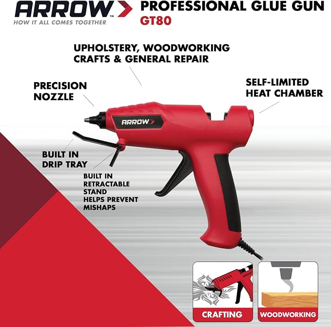 Arrow Fastener GT80 Heavy Duty Professional Glue Gun - Image 7