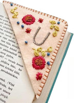 MOTEERLLU Personalized Hand Embroidered Corner Bookmark by MOTEERLLU