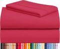 LuxClub 3 PC Twin Sheet Set, Deep Pockets Wrinkle Free Cooling Bed Sheets Hotel by LuxClub