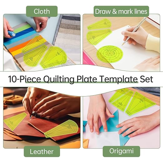 Acrylic Quilting Template Ruler, Design Plate, Patchwork Templates - Image 8