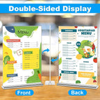EHWINE 10 Pack Acrylic Sign Holder 4x6, Double-Sided Stand up Table Top Sign - Image 3