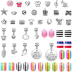Acejoz 85 Pcs Charm Bracelet Making Kit, DIY Charm Bracelets Beads - Image 5