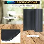 1/4" Thick X 13" Wide X 80" Closed-Cell Foam Neoprene Padding, Non-Adhesive - Image 2