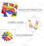 Yoption Petal Mosaic Tiles for Crafts, 500g Flower Leaf Ceramic Mosaic Tiles - Image 6