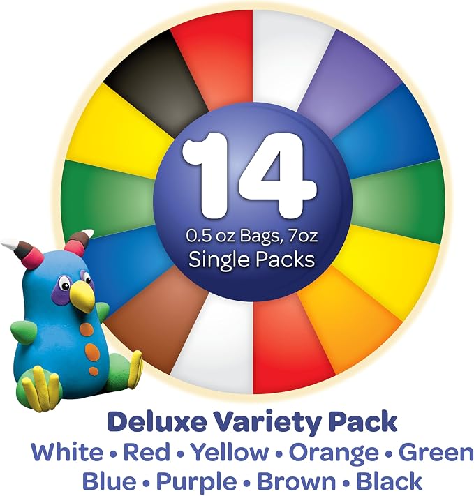 Crayola Model Magic Deluxe Variety Pack, Kids Air Dry Clay, Bulk Modeling Clay - Image 2