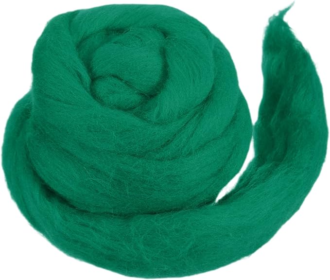 MECCANIXITY Wool Roving Yarn Soft Felting Wool 50g/1.76oz Pure Chunky Roving by MECCANIXITY