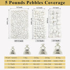 FANTIAN 5 lbs White Matte Rocks - Image 3