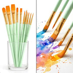 Soucolor Acrylic Paint Brushes Set, Halloween Pumpkin Ceramic Crafts Supplies - Image 4