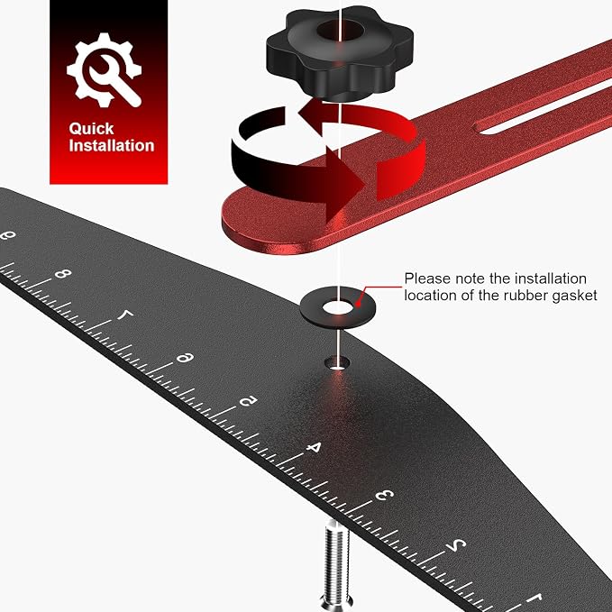 Stair Tread Template Tool, Modular Adjustable Stair Gauge | 10.5-60.5 in - Image 3
