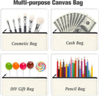 ZeeDix Canvas Zipper Pouch Bulk – 8.3 x 5 Inches Cotton Canvas Pouches - Image 4