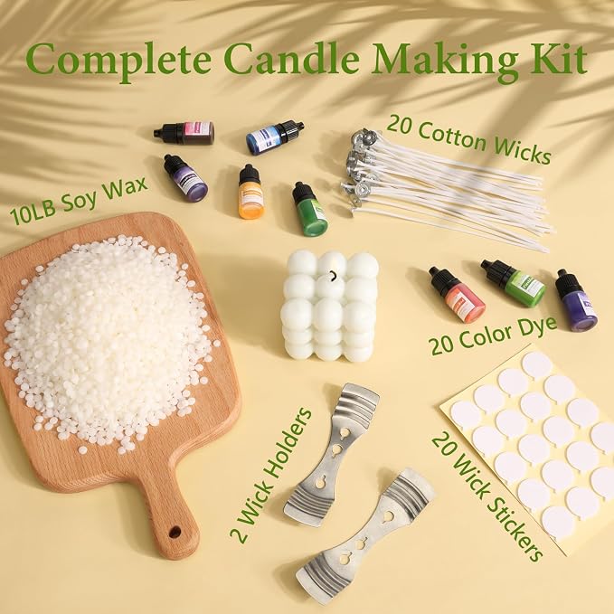 SAEUYVB Soy Wax for Candle Making, 10 lbs Natural Soy Wax Pellets - Image 8