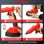 Cordless Hot Glue Gun for Mil-waukee M-18 Battery - 100W Hot Glue Gun and 35PCS - Image 7
