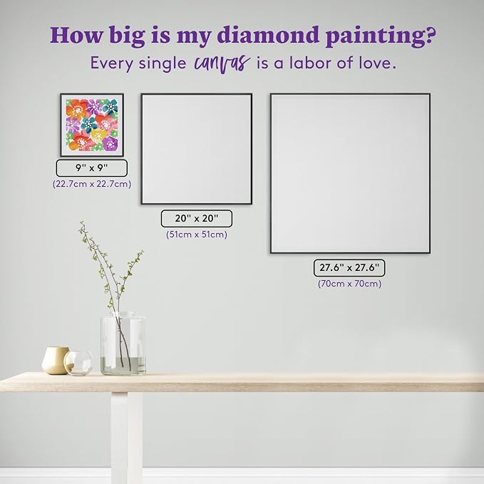 DIAMOND ART CLUB Bold Flowers Diamond Painting Kit, Fun DIY Crafts - Image 4