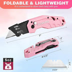 WORKPRO Folding Utility Knife, Quick Change Box Cutter, 10 Extra Blades Included - Image 8
