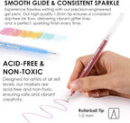Grabie Set of 42 Glitter Gel Pens Set, 1.0mm Fine Tip Gel Pens - Image 3