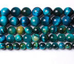 8mm Natural Blue Tiger Eye Stone Beads Round Loose Beads by NaturalStoneBeads