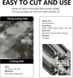 FUNKAKA Tie Dye HTV Heat Transfer Vinyl Bundle, 10 Sheets HTV Vinyl - Image 2