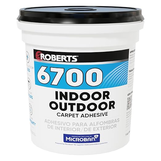 ROBERTS 6700-1 1 Gallon Indoor/Outdoor Carpet/Artificial Turf Adhesive by Roberts