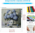KYOQFVN Flowers Stamped Cross Stitch Kits - Image 2
