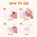 Tintnut Cute Cat & Paw Heat Transfer Vinyl, easy cut & weed, stretch washable - Image 4