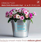 ORACAL 631 Matte Geyser Blue Vinyl Durable Roll Easy to Weed Permanent Adhesive - Image 3