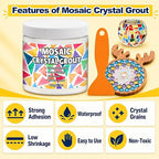Mosaic Crystal Grout, Mosaics Tile Tools, Mosaic Tile Accessories – Essential - Image 3