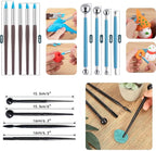 Clay Tools 40PCS Pottery Tools Clay Sculpting Tools Polymer Clay Tools Kit - Image 6