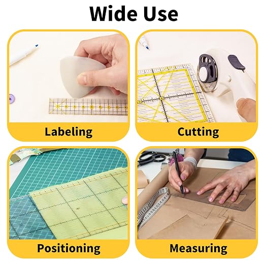 Ruler Grips, Non-Slip Silicone Rings, Quilt Template Grips - Image 6