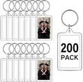 Yaomiao Acrylic Photo Frame Keychain Holder Photo Picture Insert Blank Keyring by Yaomiao