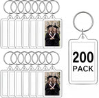 Yaomiao Acrylic Photo Frame Keychain Holder Photo Picture Insert Blank Keyring by Yaomiao