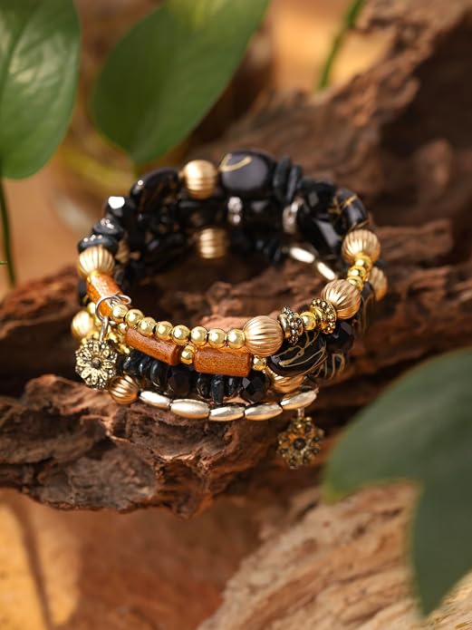 MINACHI Summer Boho Retro Style Multilayer Wrap Irregular Beads - Image 7
