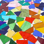 LITMIND 2.2LB Transparent Mixed-Color Stained Glass Scraps - Image 3