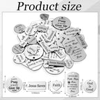 Trnayi 285 Pcs Inspirational Words Charms Bulk - Image 2