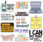 MAIANEY School Secretary Sticker Pack 12pcs – Funny Office Stickers by Maianey