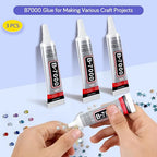 FITTDYHE 3PCS Jewelry Glue - 15ML/0.5fl oz Clear DIY Craft Glue - Image 2