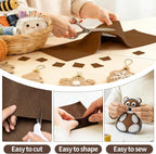 Chocolate Brown Fabric Sheet 72" X 36", 1.4mm Thick Large Soft Durable Flexible - Image 4